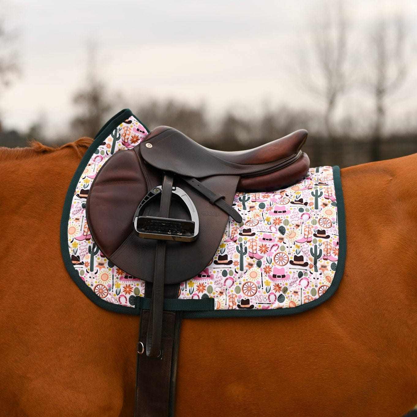 Dreamers & Schemers New Sheriff Saddle Pad – patterned saddle pad, equestrian gift, horseback riding gear from Dreamers & Schemers Saddle Pads