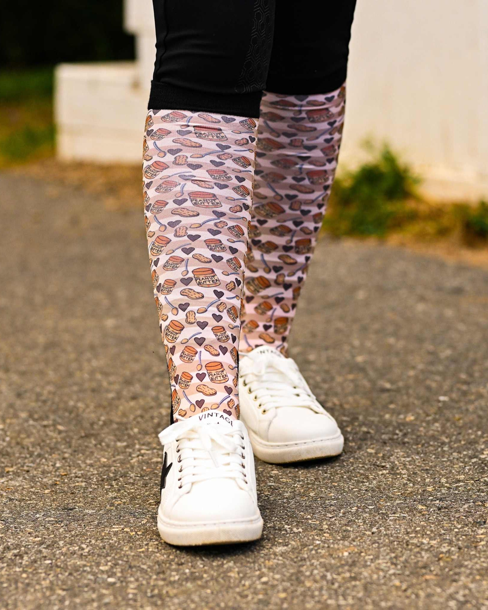 dreamers & schemers Pair & A Spare Nuts About You Pair & A Spare Socks equestrian boot socks boot socks thin socks riding socks pattern socks tall socks funny socks knee high socks horse socks horse show socks