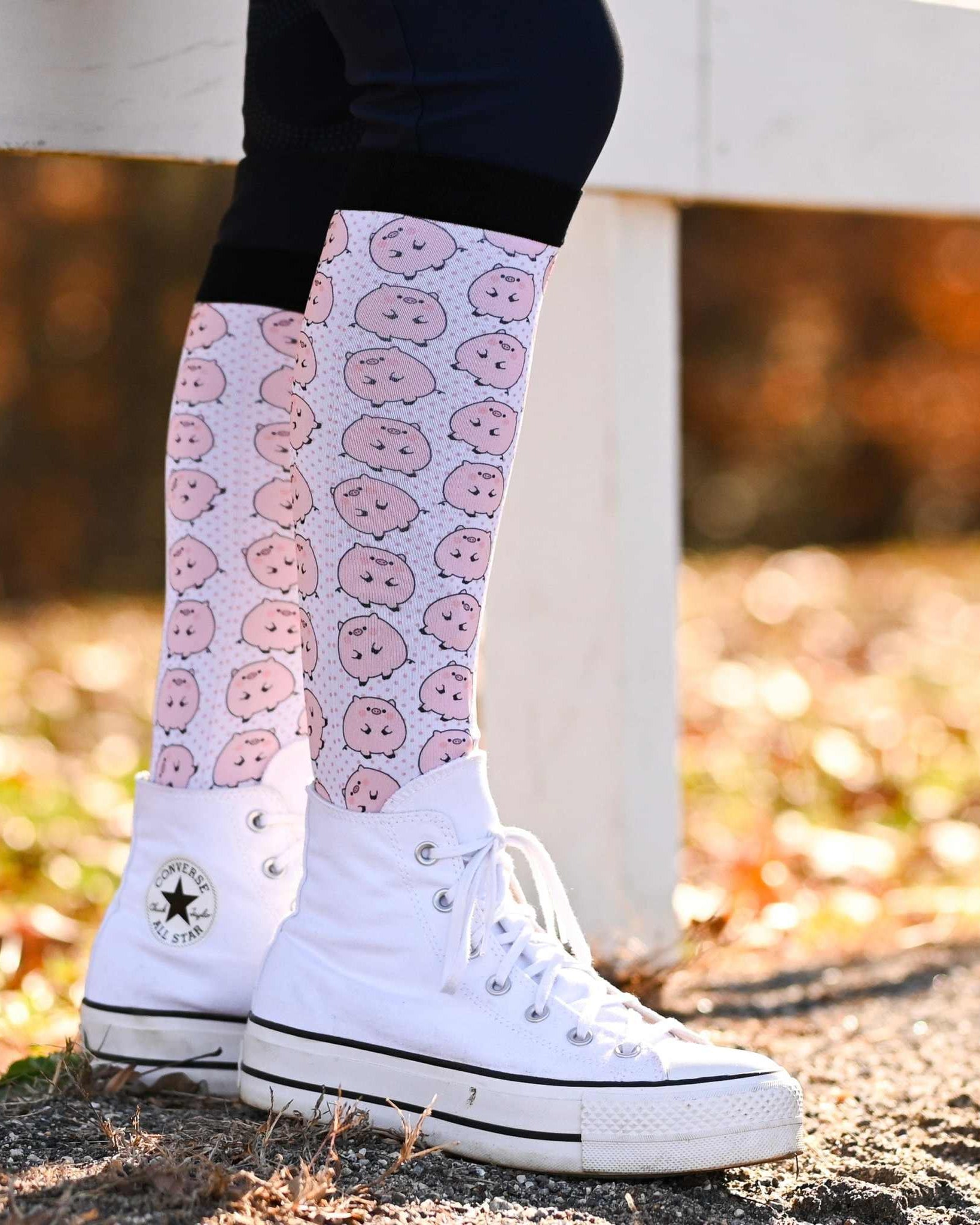 dreamers & schemers Pair & A Spare Piggies Pair & a Spare Socks equestrian boot socks boot socks thin socks riding socks pattern socks tall socks funny socks knee high socks horse socks horse show socks