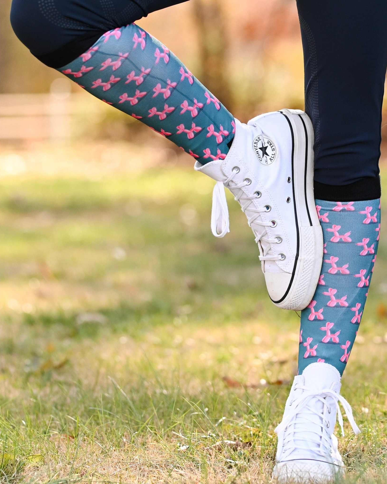 dreamers & schemers Pair & A Spare Pop Dog Pair & a Spare Socks equestrian boot socks boot socks thin socks riding socks pattern socks tall socks funny socks knee high socks horse socks horse show socks