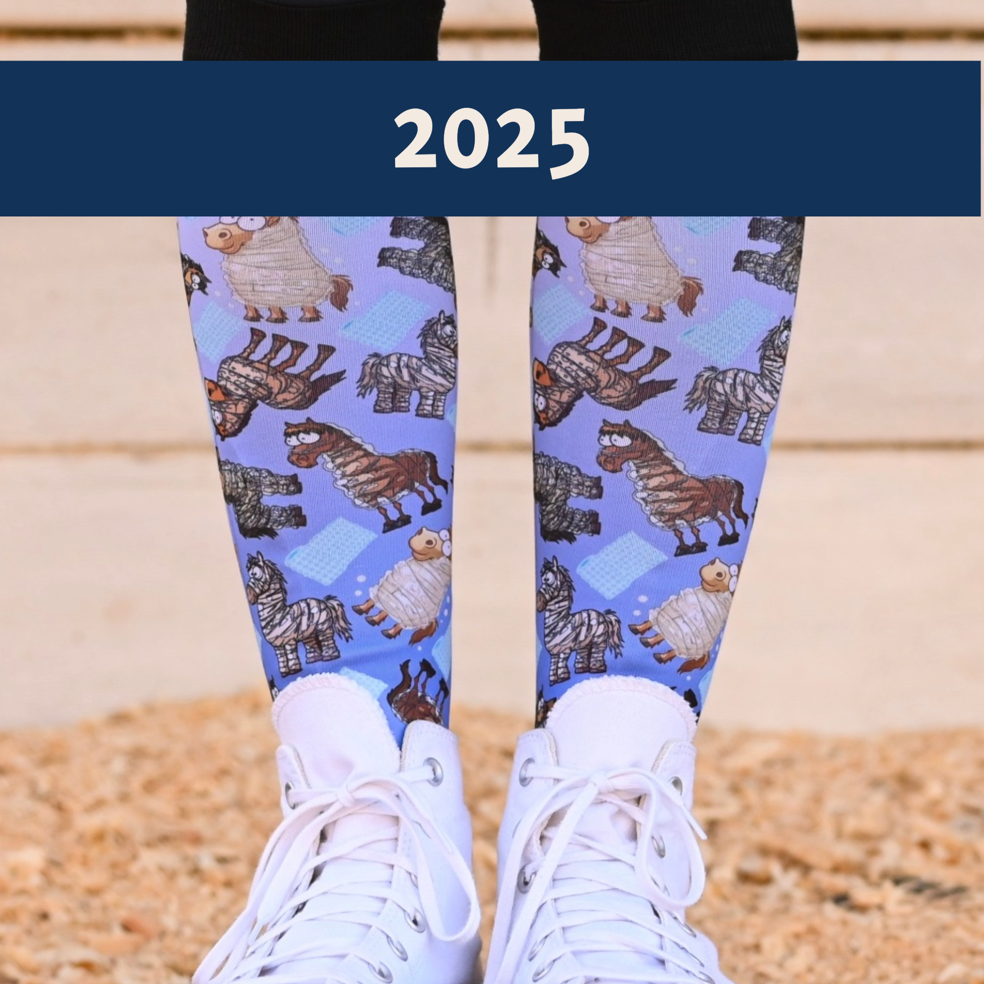 Limited edition Precious Cargo 2025 boot socks for equestrians, soft and stretchy, made in USA