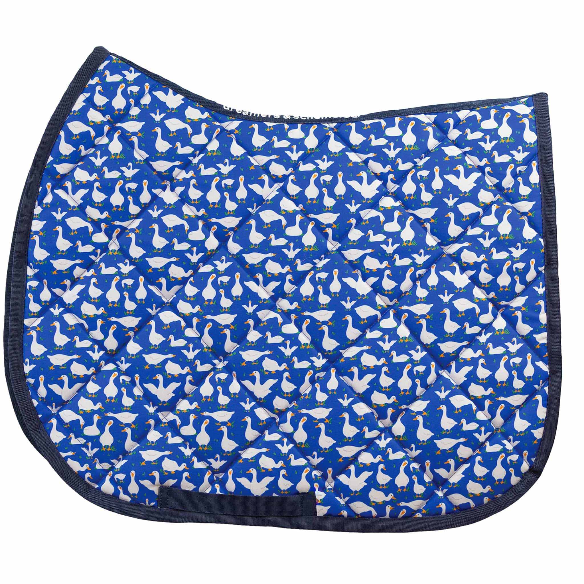 Puddle Jumpers Saddle Pad full size with cushy quilting and playful pattern by Dreamers & Schemers