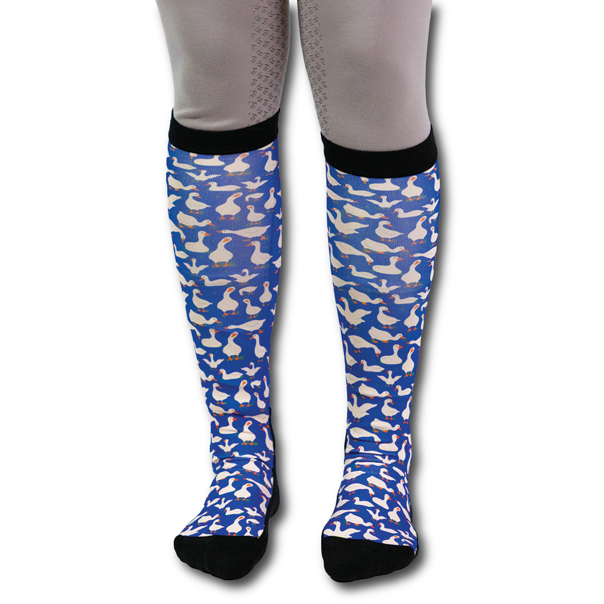 Pair of Dreamers & Schemers original boot socks with an extra spare sock, now 10% wider with stretchy black cuffs and flat seam