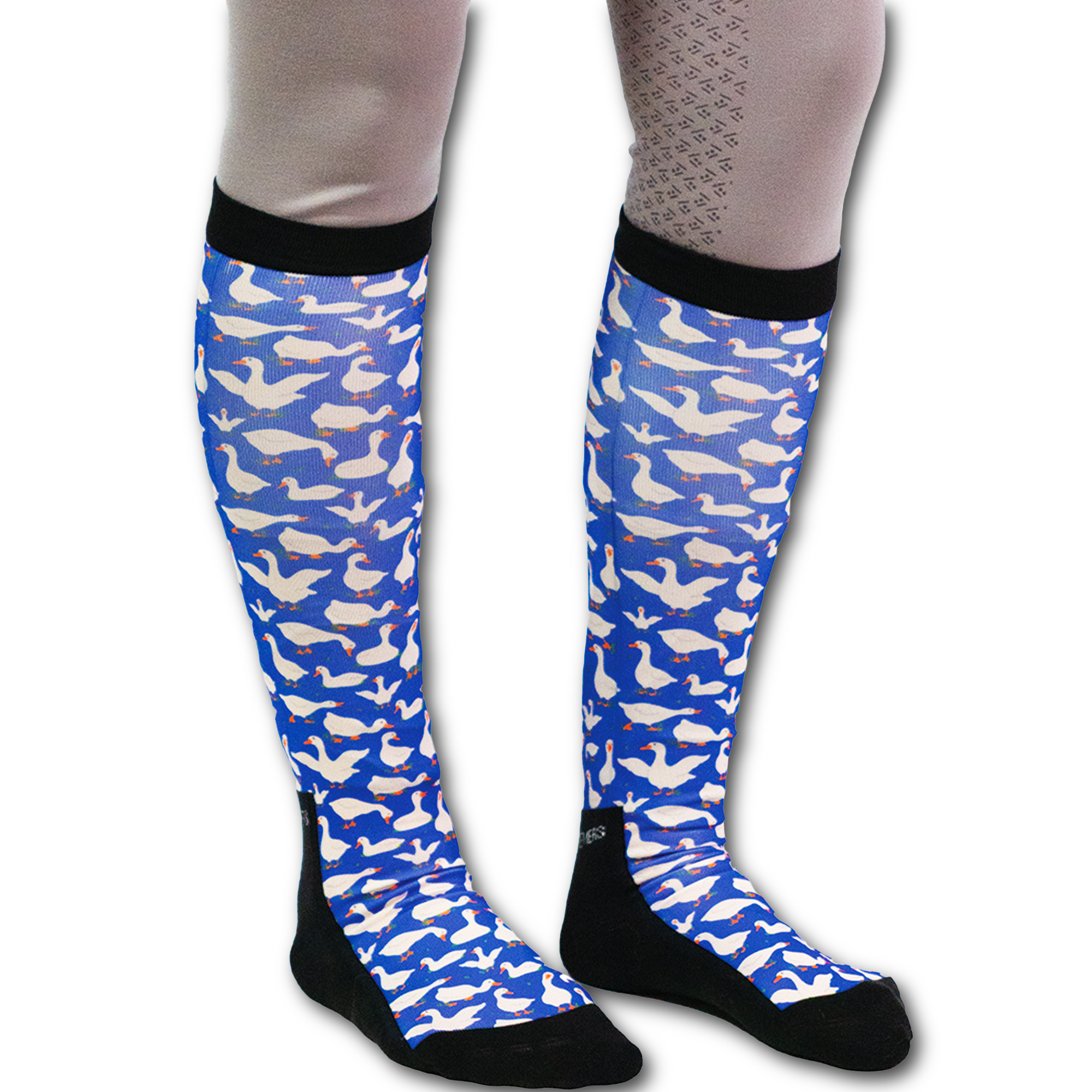 Puddle Jumpers Pair black boot socks with spare sock pack and breathable knit design