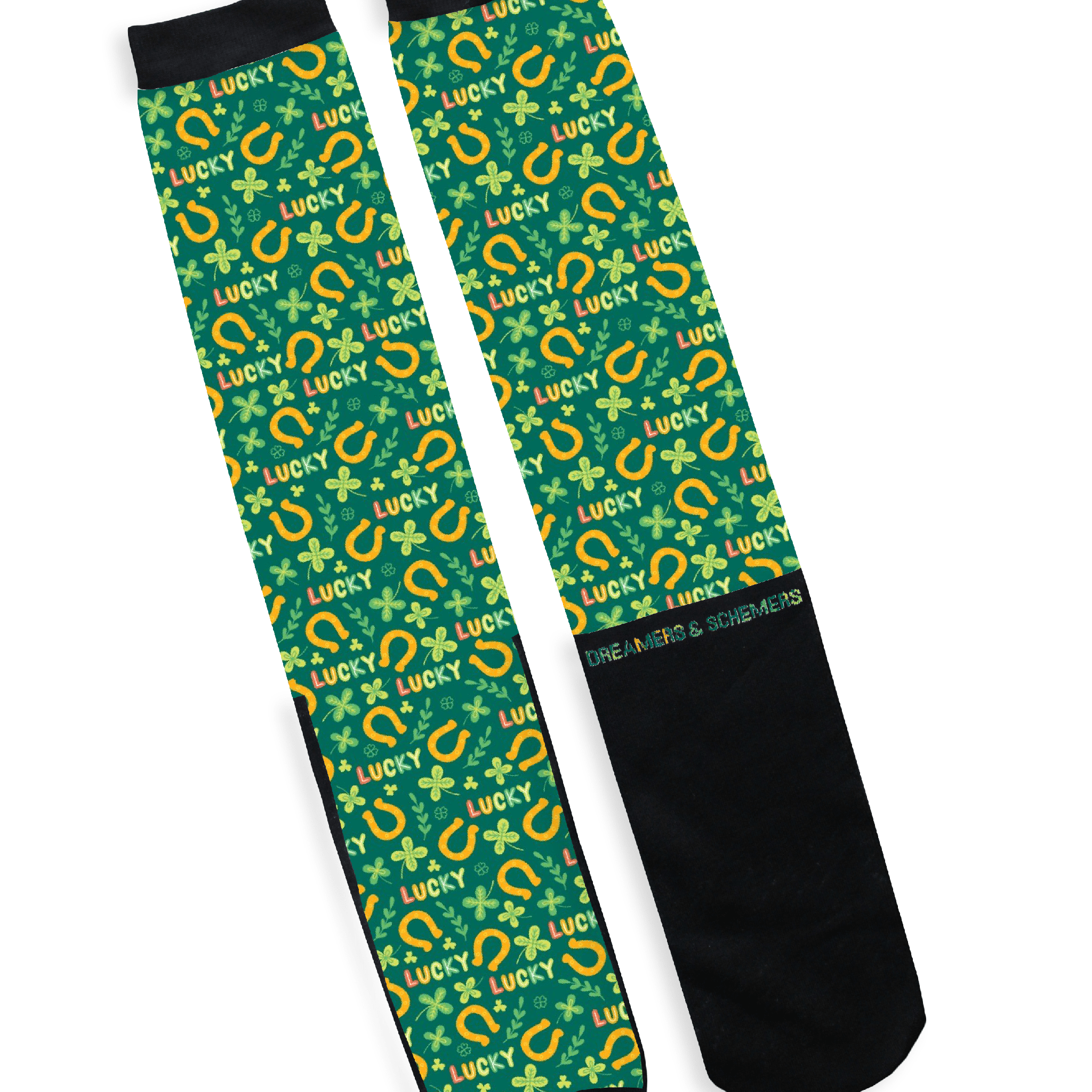 dreamers & schemers Limited Edition My Lucky Socks equestrian boot socks boot socks thin socks riding socks pattern socks tall socks funny socks knee high socks horse socks horse show socks