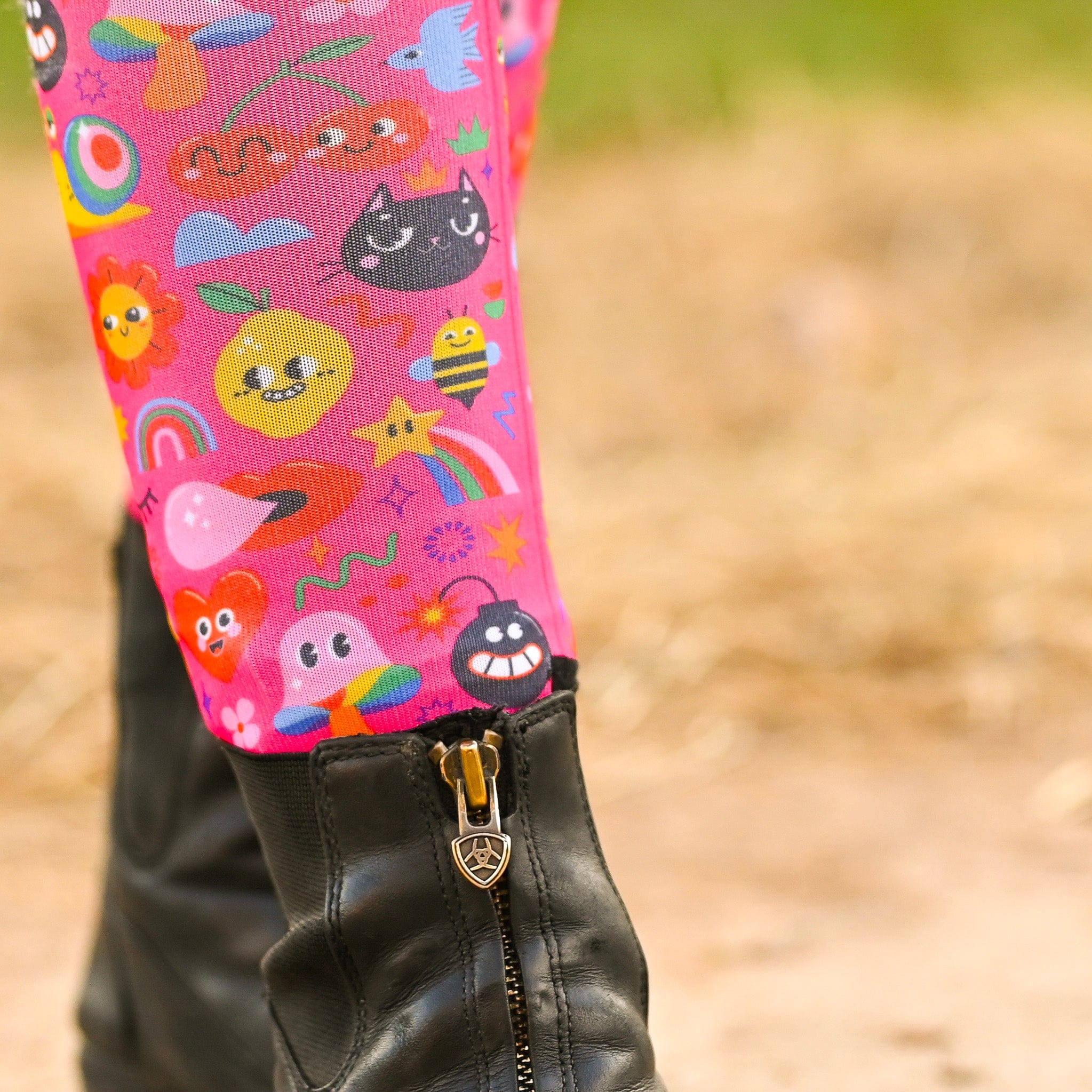 dreamers & schemers Youth Pair & a Spare School's Out Youth Pair & a Spare Socks equestrian boot socks boot socks thin socks riding socks pattern socks tall socks funny socks knee high socks horse socks horse show socks