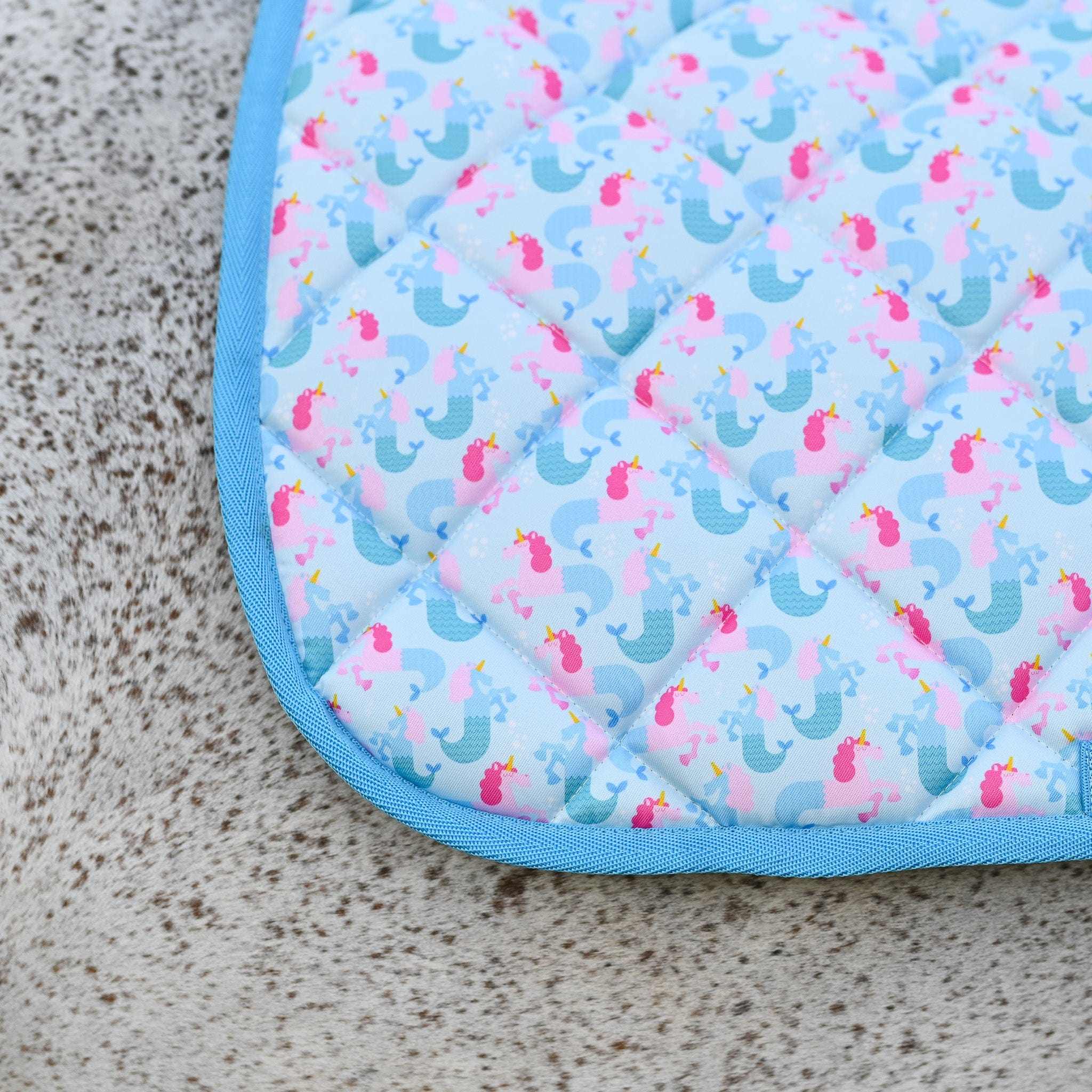 Dreamers & Schemers Sea Corn Saddle Pad – patterned saddle pad, equestrian gift, horseback riding gear from Dreamers & Schemers Saddle Pads