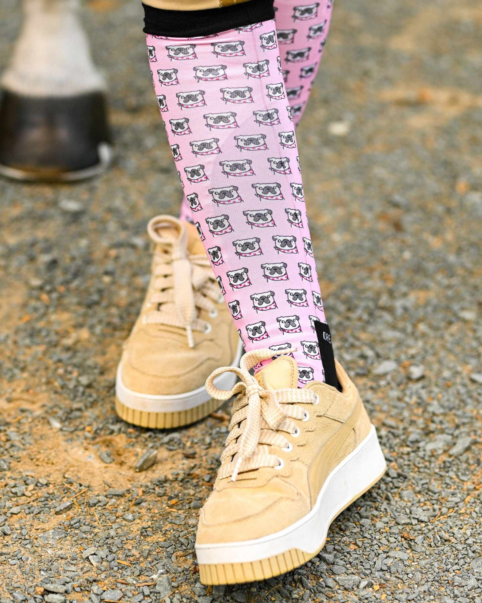 dreamers & schemers Pair & A Spare Side Eye Pair & A Spare Socks equestrian boot socks boot socks thin socks riding socks pattern socks tall socks funny socks knee high socks horse socks horse show socks