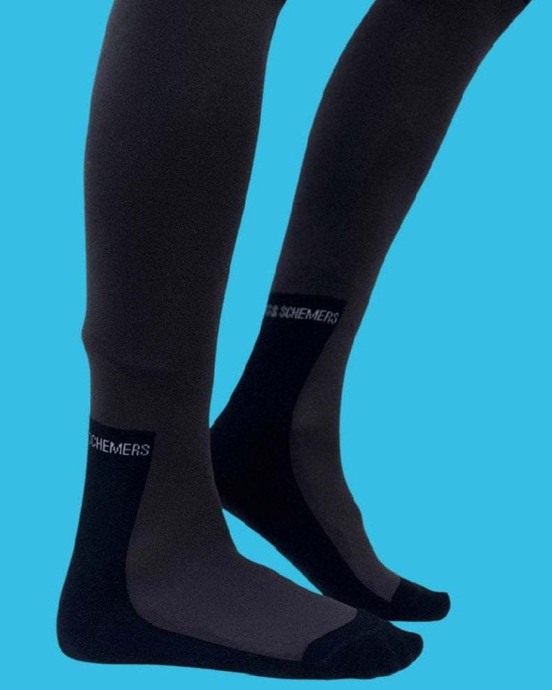 Simple Solids Pair & Spare- Dark Brown knit tall boot socks, alternate angle, by Dreamers & Schemers