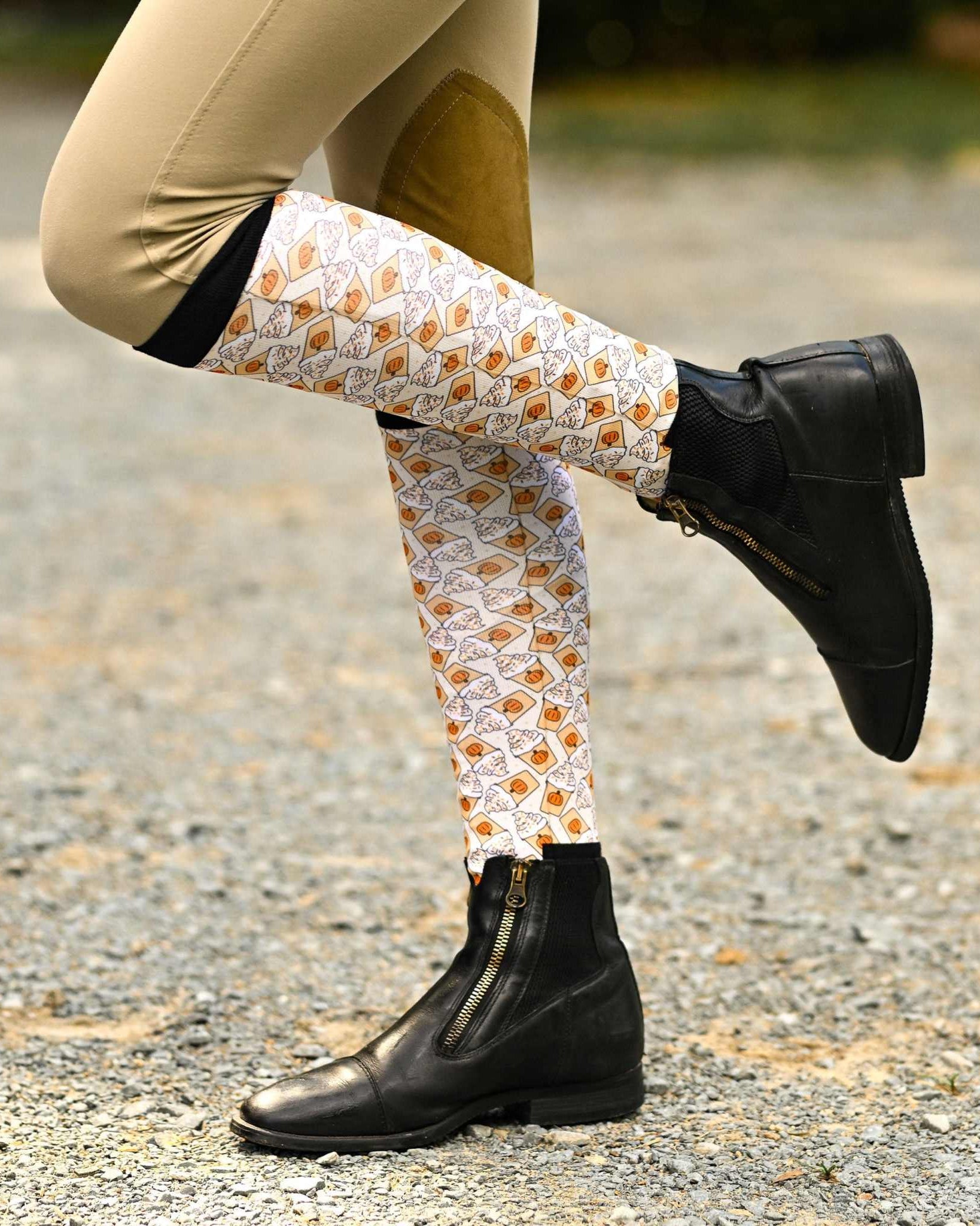 dreamers & schemers Pair & A Spare Spice Spice Baby Pair & A Spare Socks equestrian boot socks boot socks thin socks riding socks pattern socks tall socks funny socks knee high socks horse socks horse show socks