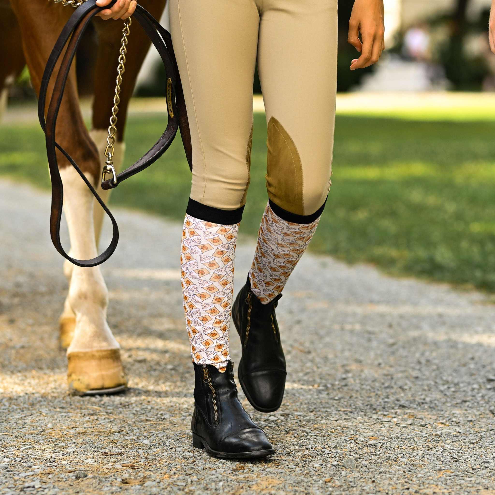 dreamers & schemers Pair & A Spare Spice Spice Baby Pair & A Spare Socks equestrian boot socks boot socks thin socks riding socks pattern socks tall socks funny socks knee high socks horse socks horse show socks