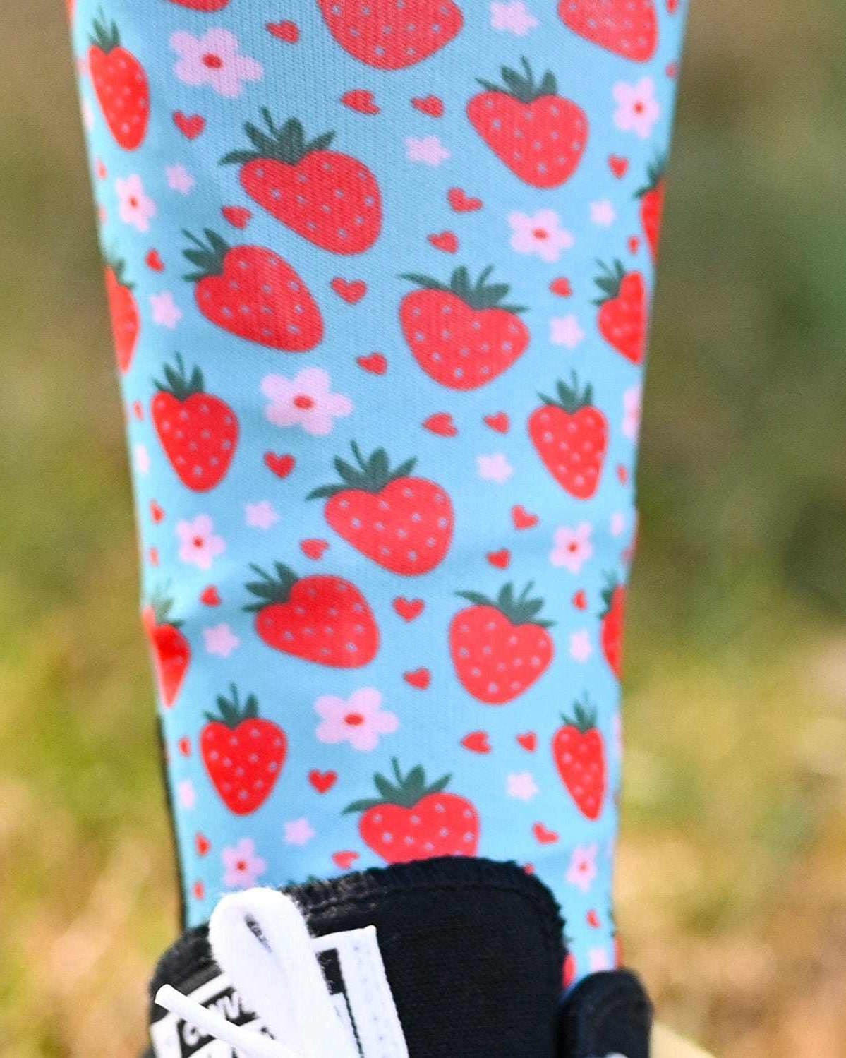 dreamers & schemers Pair & A Spare Strawberry Pair & a Spare Socks equestrian boot socks boot socks thin socks riding socks pattern socks tall socks funny socks knee high socks horse socks horse show socks