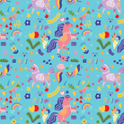 Dreamers & Schemers Summer Camp Saddle Pad – patterned saddle pad, equestrian gift, horseback riding gear from Dreamers & Schemers Saddle Pads