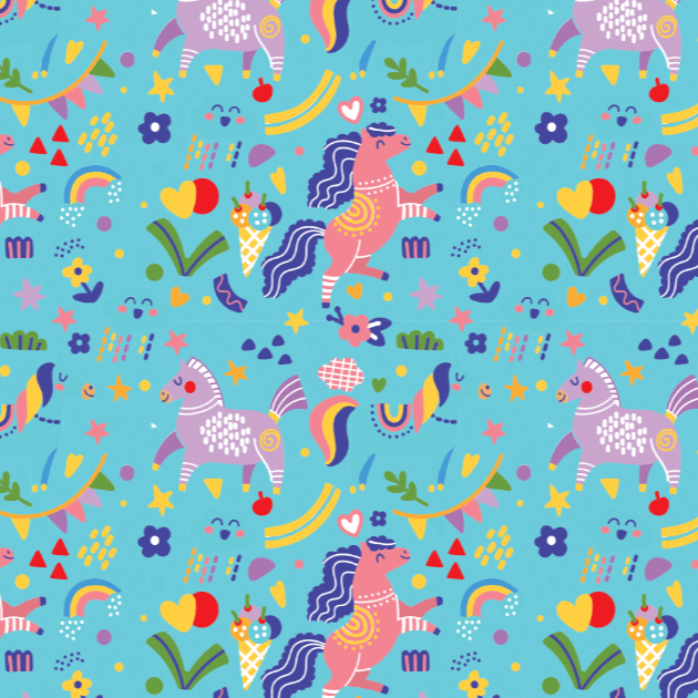 Dreamers & Schemers Summer Camp Saddle Pad – patterned saddle pad, equestrian gift, horseback riding gear from Dreamers & Schemers Saddle Pads