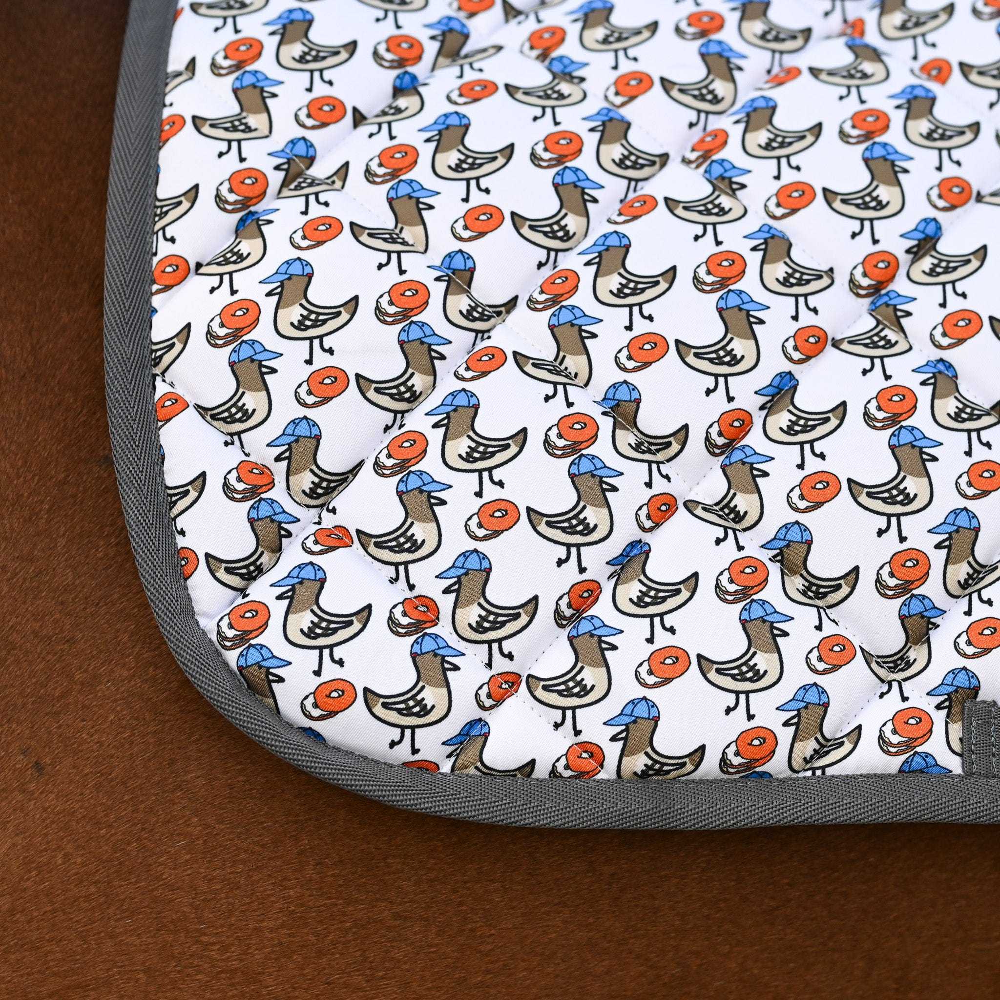 Dreamers & Schemers Sunday Morning Saddle Pad – patterned saddle pad, equestrian gift, horseback riding gear from Dreamers & Schemers Saddle Pads