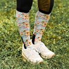 dreamers & schemers Pair & A Spare Sunflower Fields Pair & A Spare Socks equestrian boot socks boot socks thin socks riding socks pattern socks tall socks funny socks knee high socks horse socks horse show socks