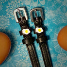 ManeJane Spur Straps Sunny Side Up Egg Spur Straps equestrian boot socks boot socks thin socks riding socks pattern socks tall socks funny socks knee high socks horse socks horse show socks