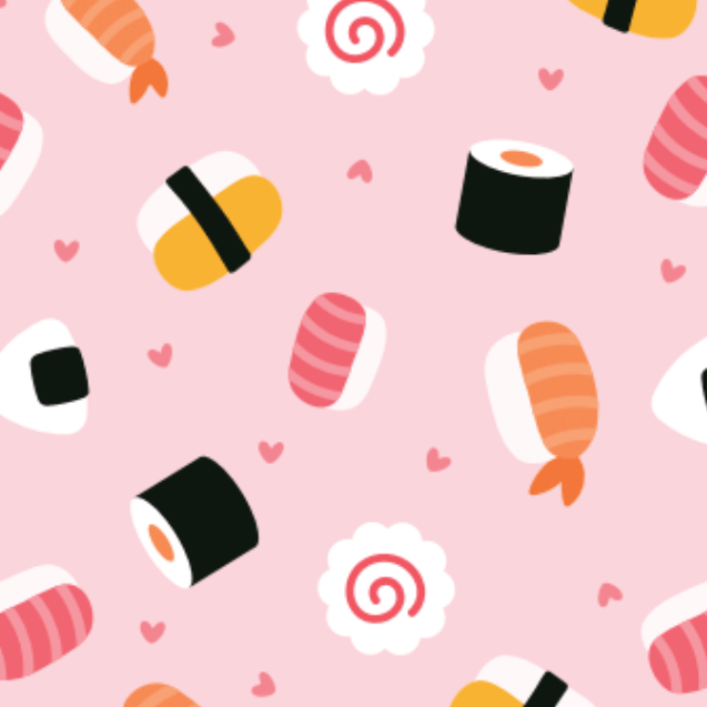 Dreamers & Schemers Sushi O Clock Saddle Pad – patterned saddle pad, equestrian gift, horseback riding gear from Dreamers & Schemers Saddle Pads