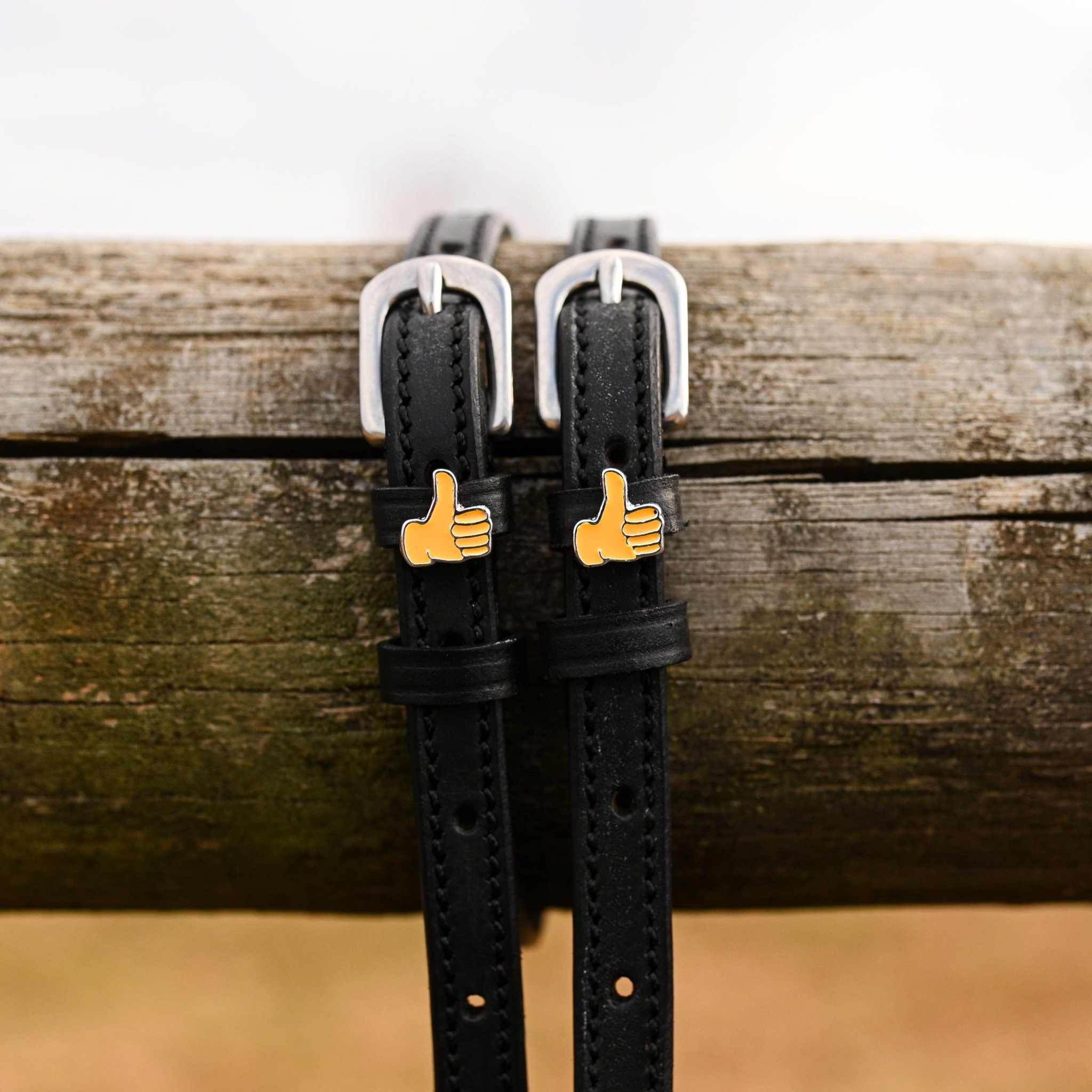 ManeJane Spur Straps Thumbs Up Emoji Spur Strap equestrian boot socks boot socks thin socks riding socks pattern socks tall socks funny socks knee high socks horse socks horse show socks