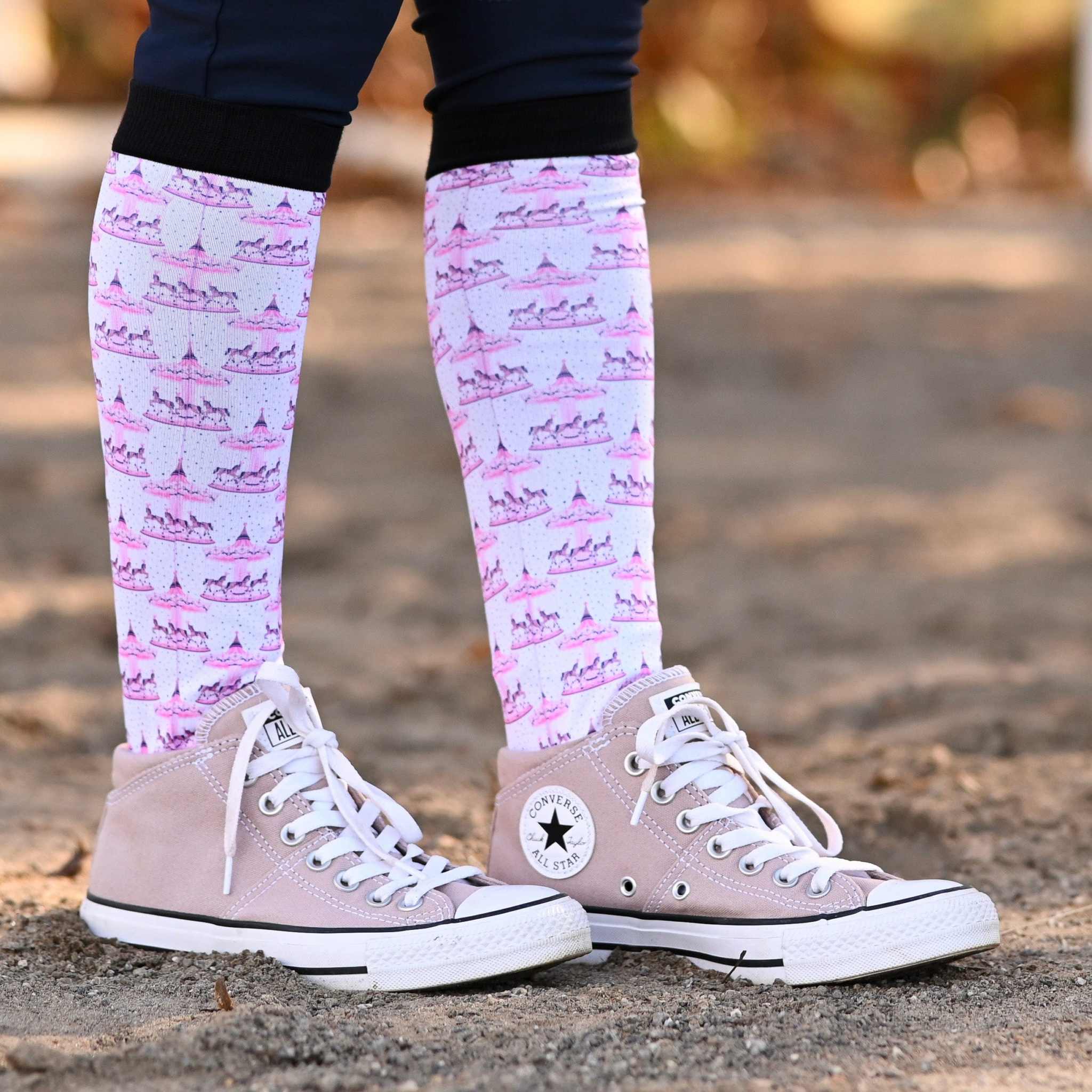 dreamers & schemers Pair & A Spare Warm Up Ring Pair & a Spare Socks equestrian boot socks boot socks thin socks riding socks pattern socks tall socks funny socks knee high socks horse socks horse show socks