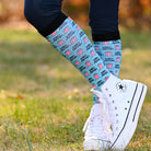 dreamers & schemers Pair & A Spare What's Poppin' Pair & a Spare Socks equestrian boot socks boot socks thin socks riding socks pattern socks tall socks funny socks knee high socks horse socks horse show socks