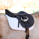 Dreamers & Schemers White Saddle Pad – patterned saddle pad, equestrian gift, horseback riding gear from Dreamers & Schemers Saddle Pads