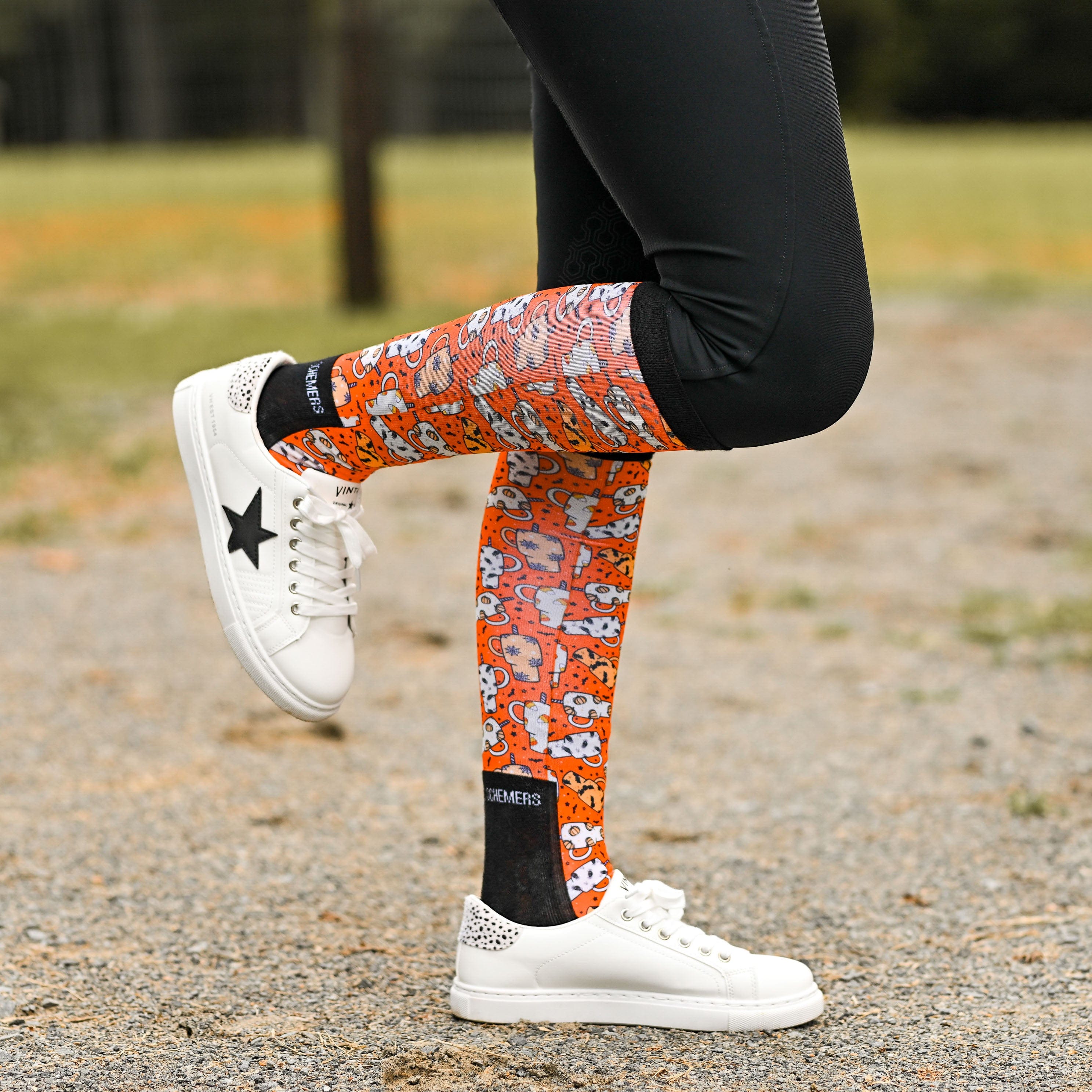 dreamers & schemers Pair & A Spare Witchy Water Pair & A Spare Socks equestrian boot socks boot socks thin socks riding socks pattern socks tall socks funny socks knee high socks horse socks horse show socks