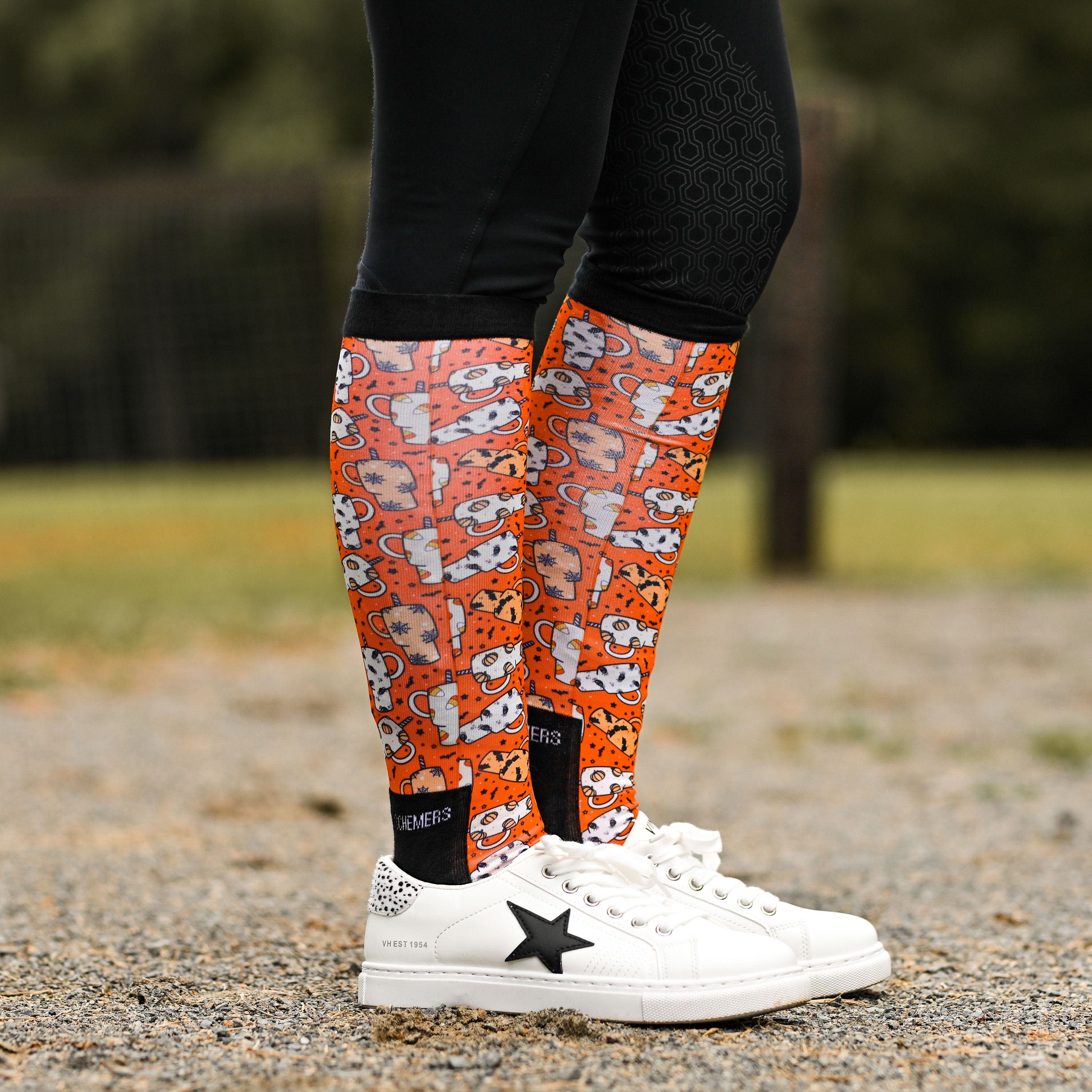 dreamers & schemers Pair & A Spare Witchy Water Pair & A Spare Socks equestrian boot socks boot socks thin socks riding socks pattern socks tall socks funny socks knee high socks horse socks horse show socks