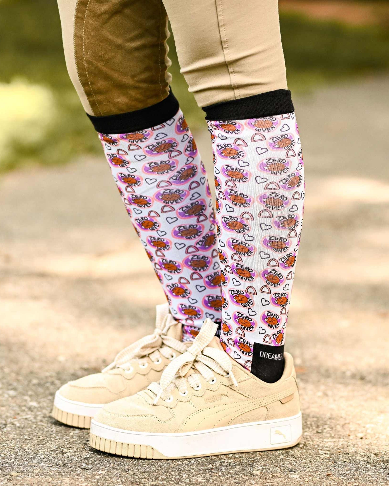dreamers & schemers Pair & A Spare Zero Fox Given Pair & A Spare Socks equestrian boot socks boot socks thin socks riding socks pattern socks tall socks funny socks knee high socks horse socks horse show socks