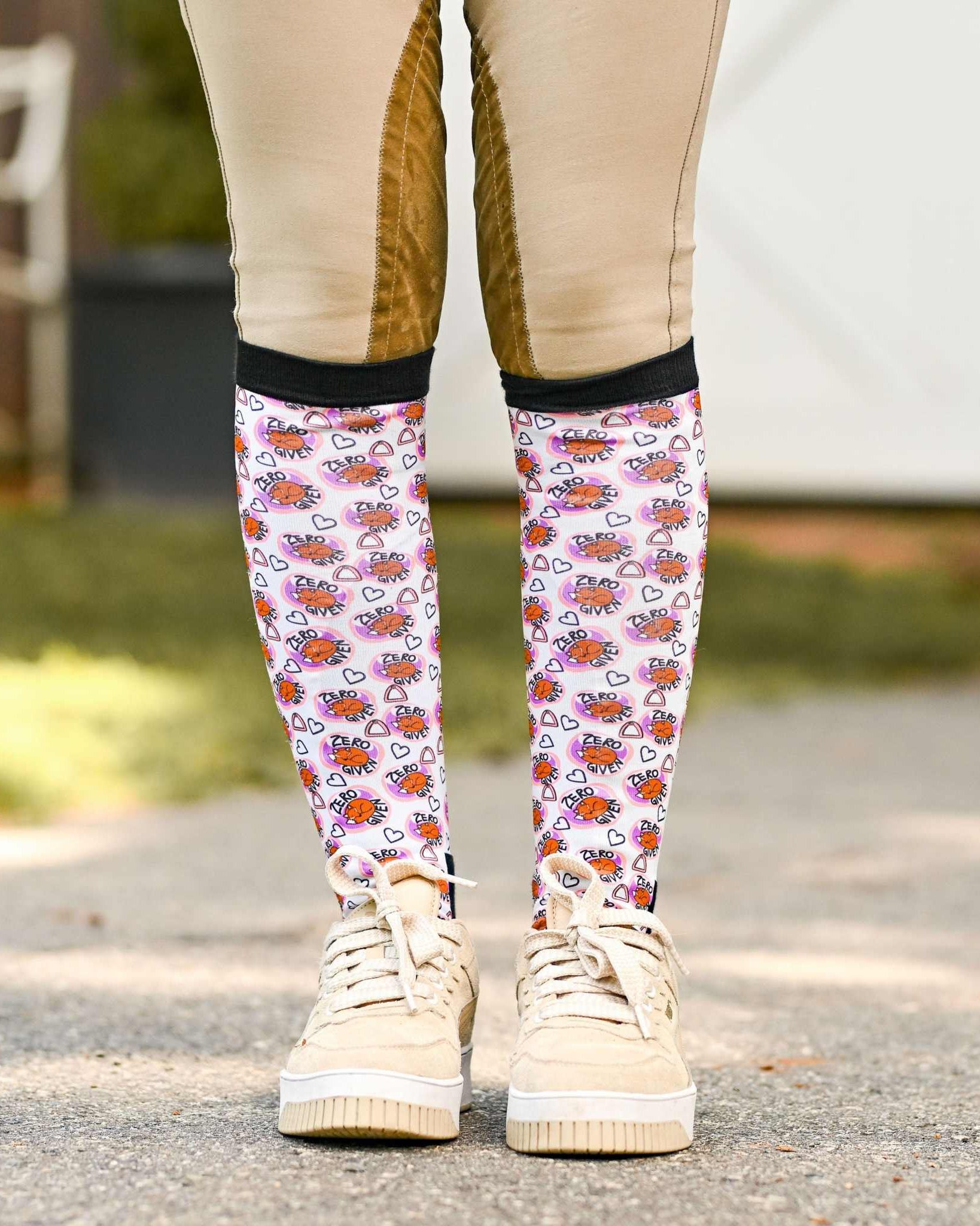 dreamers & schemers Pair & A Spare Zero Fox Given Pair & A Spare Socks equestrian boot socks boot socks thin socks riding socks pattern socks tall socks funny socks knee high socks horse socks horse show socks