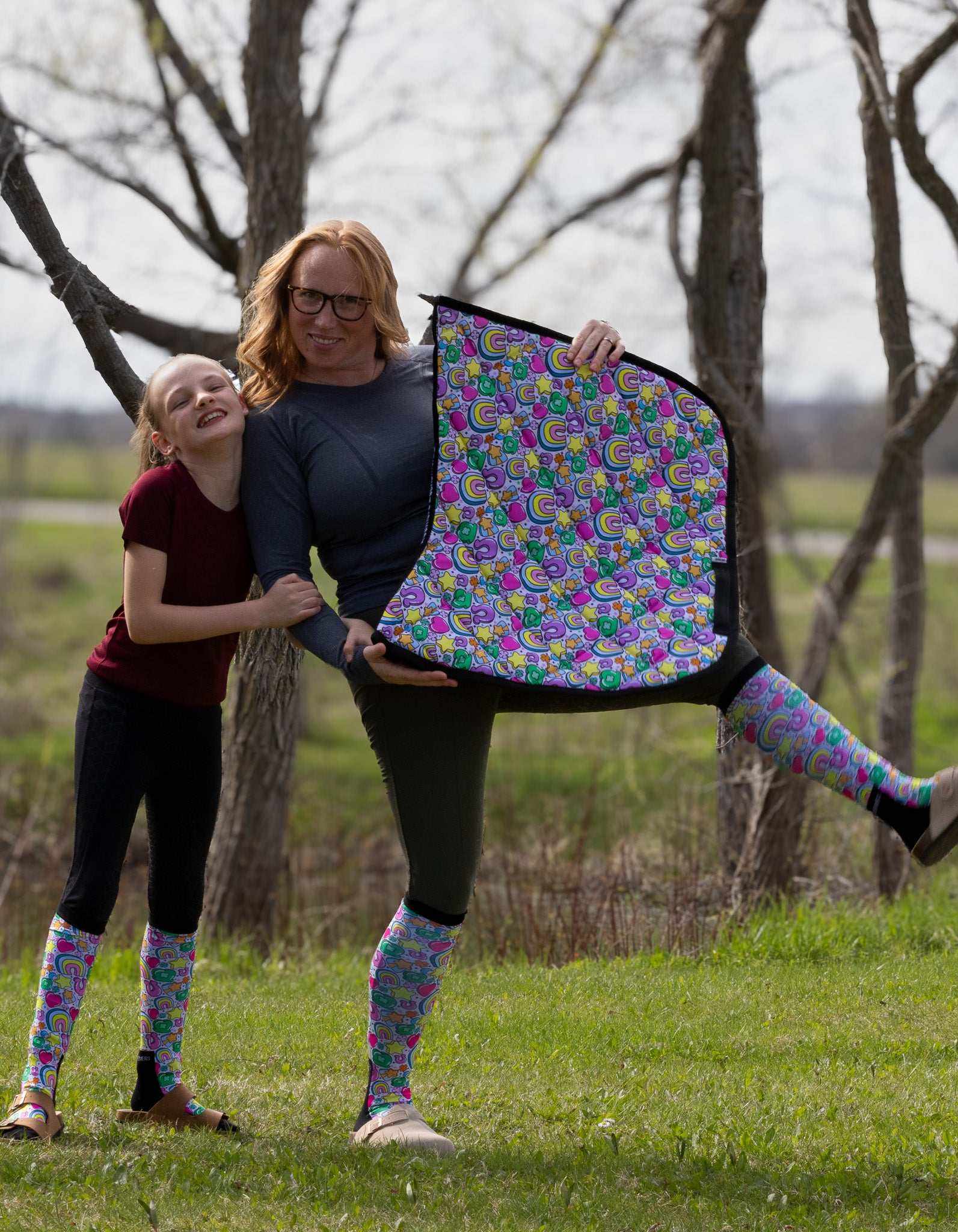 Evergreen Socks & Saddle Pads