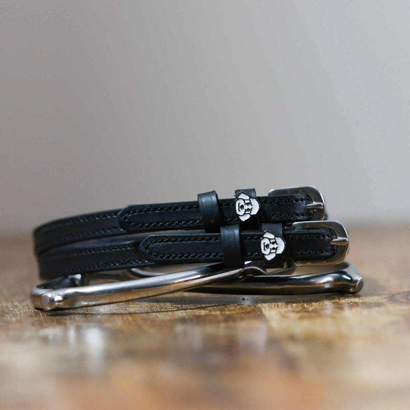 Dog - Poodle patterned spur straps, equestrian accessory by ManeJane