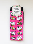 Boo Bees Pair & a Spare equestrian boot socks in their header card, by Dreamers & Schemers
