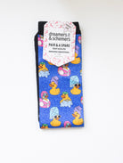 Rub A Dub Duck Youth Pair & a Spare riding boot socks for young equestrians, by Dreamers & Schemers