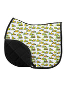 Bank Account all-purpose saddle pad featuring money cash print, alternate angle, by Dreamers & Schemers
