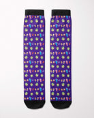 Beverage Goblin Socks secret limited edition boot socks, showing the full pattern layout