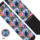 Custom socks featuring personalized photo on Dreamers & Schemers Boot Socks with heart and winner patterns