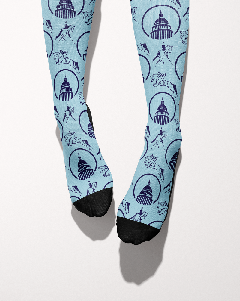 Limited Horses on Capitol Hill Boot Socks