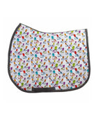 Croc Cat all-purpose saddle pad with crocodile cat mashup, by Dreamers & Schemers