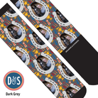 Custom Boot Socks with horseshoes and Winner Winner design, personalized with your photo