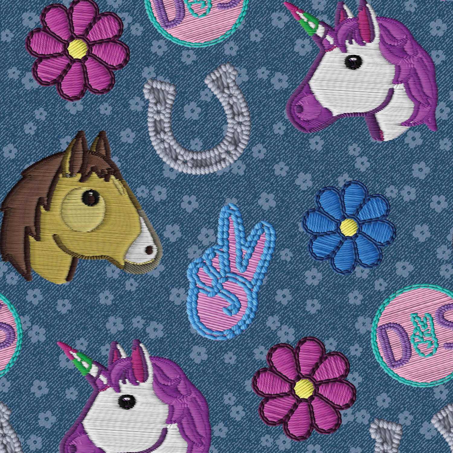 Dreamers & Schemers Patch Perfect embroidery patch print boot socks Pair & a Spare