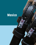 Black leather Spur Straps with stainless steel buckle and custom charm by ManeJane