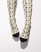Lab Mix secret limited edition boot socks with labrador mix dog in blue, by Dreamers & Schemers