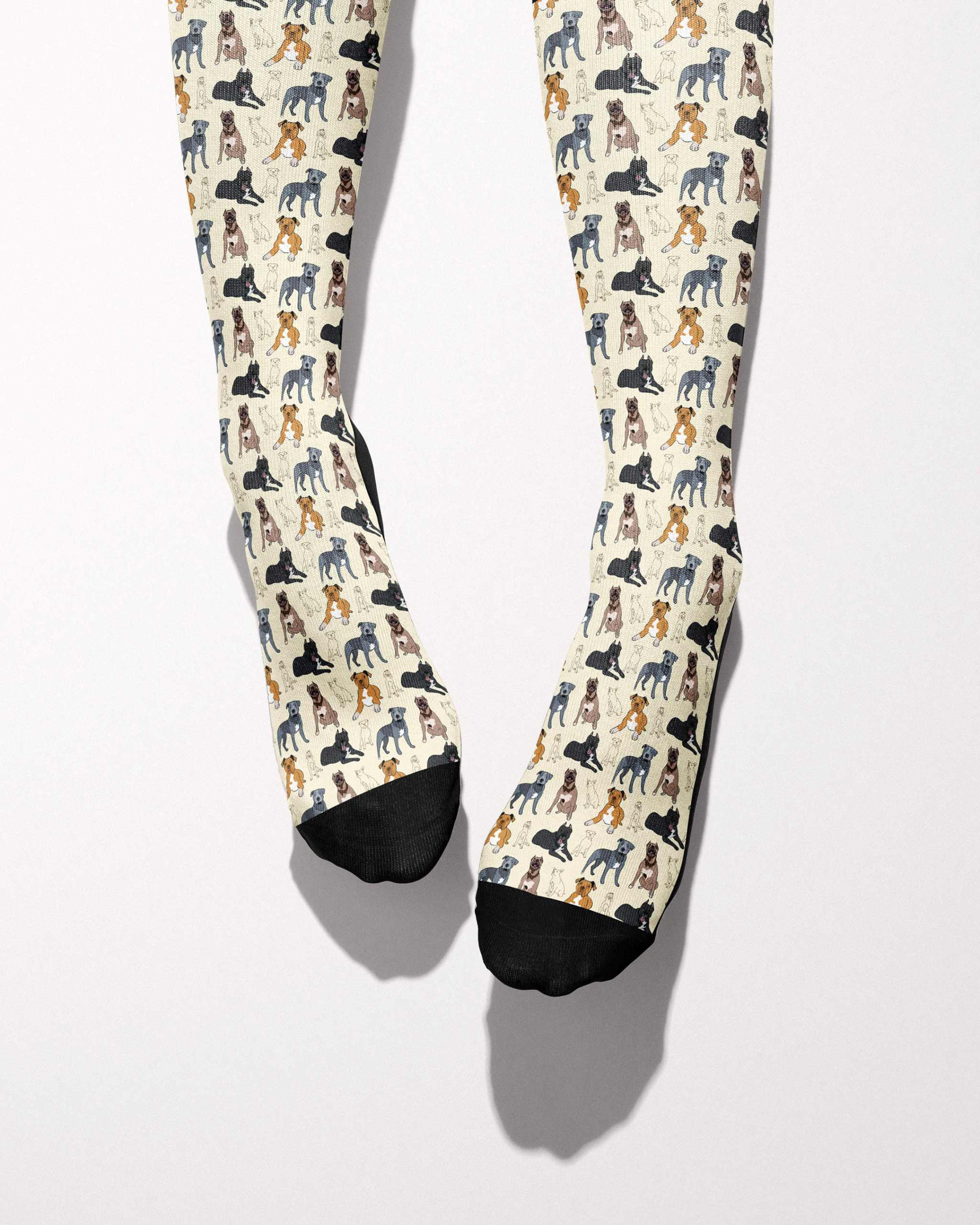Lab Mix secret limited edition boot socks with labrador mix dog in blue, by Dreamers & Schemers