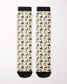 Lab Mix secret limited edition boot socks, showing the full pattern layout