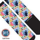 Custom socks with personalized photo and Heart & Winner Winner pattern