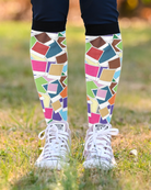 Limited edition colorful boot socks for 2026 made in USA, crafted with cotton blend