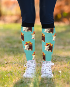 Favorite Color + Photo custom photo equestrian boot socks, by Dreamers & Schemers