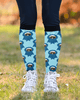 Custom Socks: Blue Ribbons