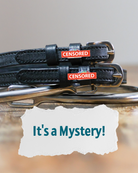 Mystery patterned spur straps, equestrian accessory by Dreamers & Schemers